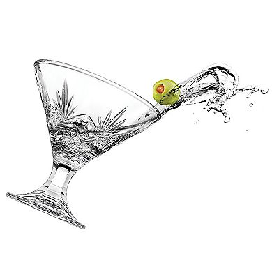 Godinger Silver Dublin Crystal Martini Glasses - Set of 4