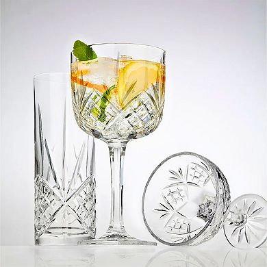 Godinger Silver Dublin Champagne Coupe Glasses - Set of 4