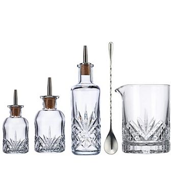 Godinger Silver Dublin Crystal Bitters Set
