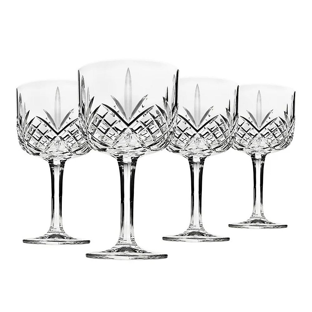 Godinger Silver Dublin Crystal Gin Balloon Glasses - Set of 4
