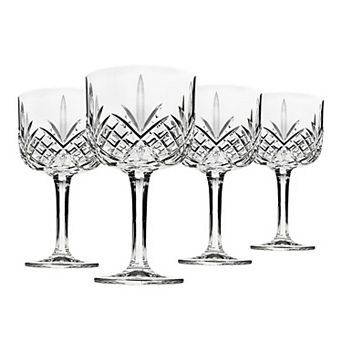 Godinger Silver Dublin Crystal Gin Balloon Glasses - Set of 4
