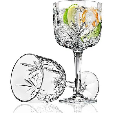 Godinger Silver Dublin Crystal Gin Balloon Glasses - Set of 4