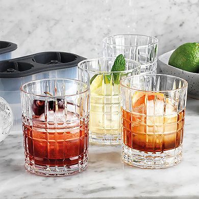 Godinger Silver Boundary Double Old-Fashioned 6-Piece Chiller Set
