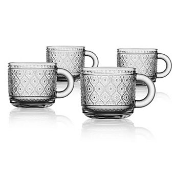 Godinger Silver Claro Clear Espresso Mugs - Set of 4