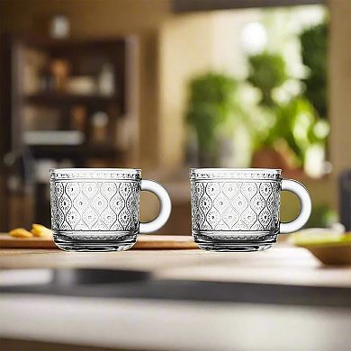 Godinger Silver Claro Clear Espresso Mugs - Set of 4