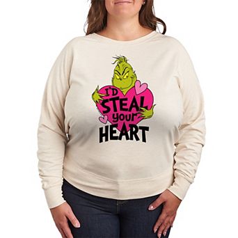 Plus Size Dr. Seuss I'd Steal Your Heart French Terry Long Sleeve Tee