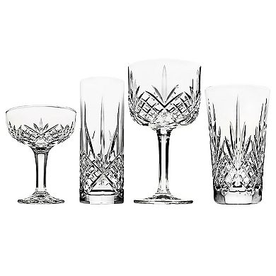 Godinger Silver Dublin Crystal Mixology 8-Piece Glassware Set