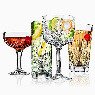Godinger Silver Dublin Crystal Mixology 8-Piece Glassware Set