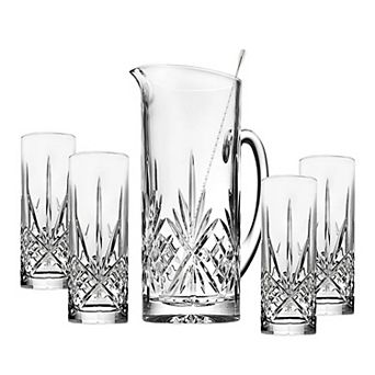 Godinger Silver Dublin Crystal 6 pc Pitcher Set