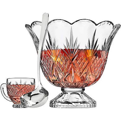 Godinger Silver Dublin Crystal 10-Piece Punch Set