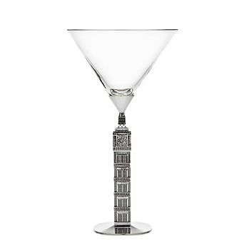 Godinger Silver Landmark Big Ben Martini Glass