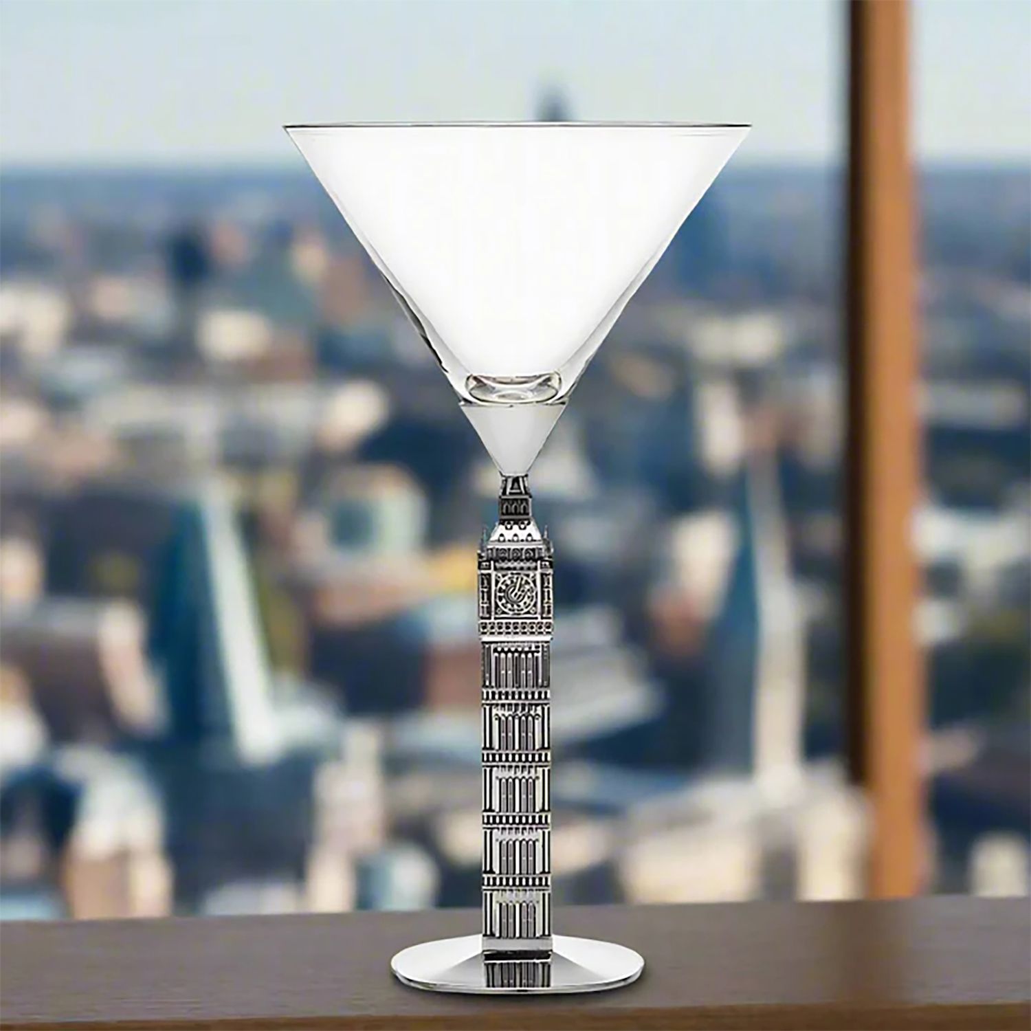 Godinger Landmark Big Ben Martini Glass