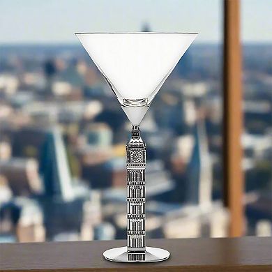 Godinger Silver Landmark Big Ben Martini Glass