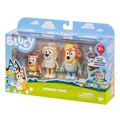 Bluey 4-pc. Wedding Time Action Figure Set