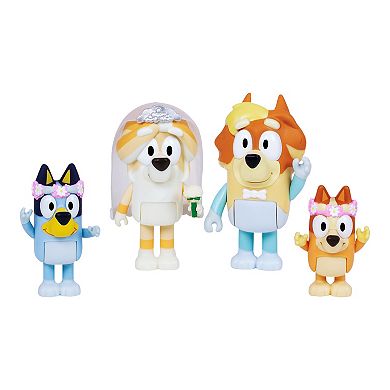 Bluey 4-pc. Wedding Time Action Figure Set