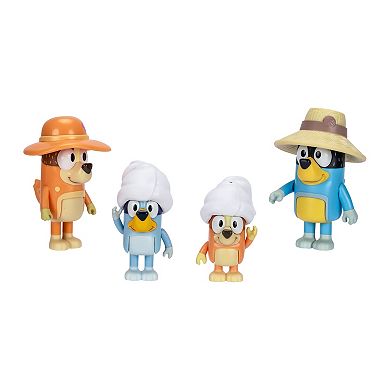 Bluey 4-pc. Family Trip Action Figure Set
