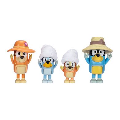 Bluey 4-pc. Family Trip Action Figure Set