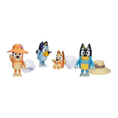 Bluey 4-pc. Family Trip Action Figure Set