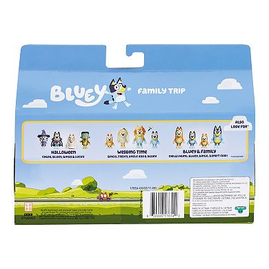 Bluey 4-pc. Family Trip Action Figure Set