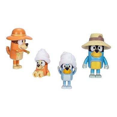 Bluey 4-pc. Family Trip Action Figure Set