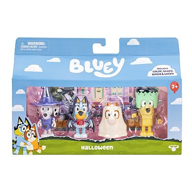 Bluey 4-pc. Halloween Costume Party Action Figure Set