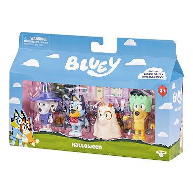 Bluey 4-pc. Halloween Costume Party Action Figure Set