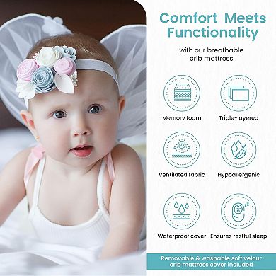 my first Memory Foam Waterproof Crib Mattress
