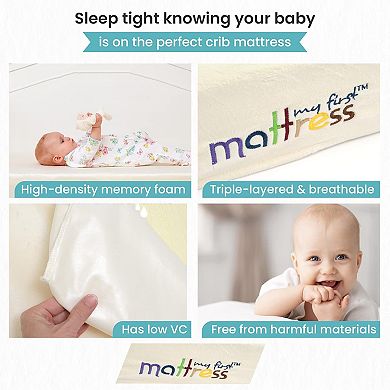 my first Memory Foam Waterproof Crib Mattress