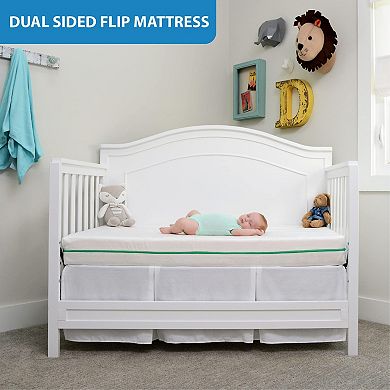 My First Crib & Toddler Flip Mattress