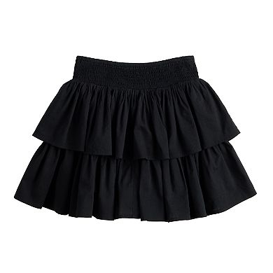 Girls 6-20 SO® Smocked Ruffle Skort in Regular & Plus Size