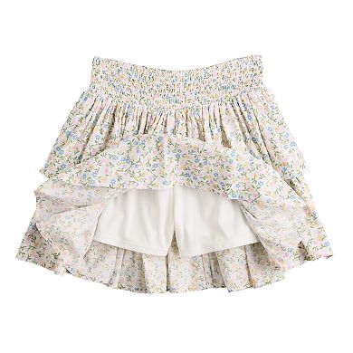 Girls 6-20 SO® Smocked Ruffle Skort in Regular & Plus Size