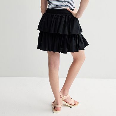 Girls 6-20 SO® Smocked Ruffle Skort in Regular & Plus Size