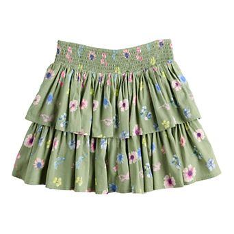 Girls 6-20 SO® Smocked Ruffle Skort in Regular & Plus Size