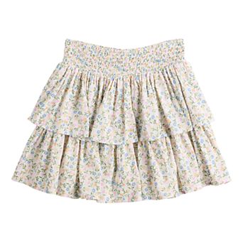 Girls 6-20 SO® Smocked Ruffle Skort in Regular & Plus Size