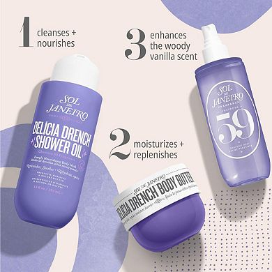 Delicia Drench Moisturizing Shower Oil for Dry Skin