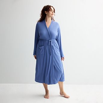 Plus Size Sonoma Goods For Life® Elevated Rib Sleep Robe
