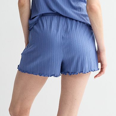 Women's Sonoma Goods For Life Elevated Rib Pajama Shorts