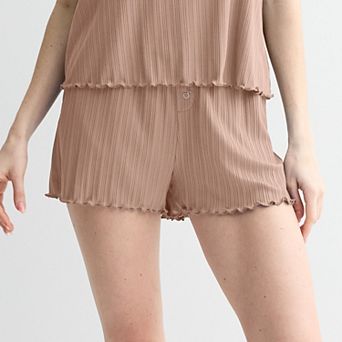 Women's Sonoma Goods For Life® Elevated Rib Pajama Shorts