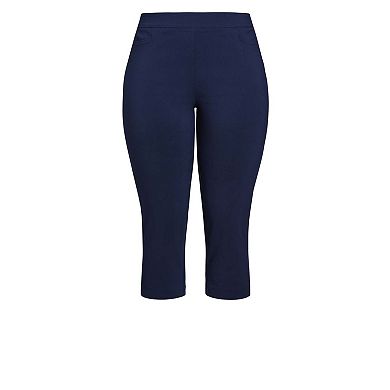 Avenue Women's Plus Size Super Stretch Crop Pant