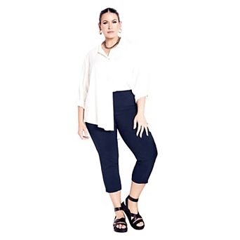 Avenue Women's Plus Size Super Stretch Crop Pant