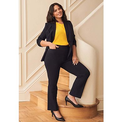 Avenue Women's Plus Size Petite Super Stretch Zip Pant