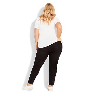 Avenue Women's Plus Size Tall Butter Denim Skinny Jean