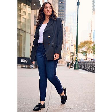 Avenue Women's Plus Size Tall Butter Denim Skinny Jean