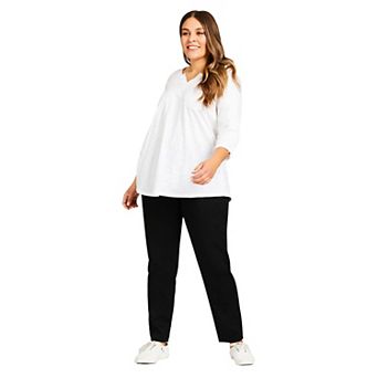 Avenue Women's Plus Size Petite Hi Rise Straight Jegging