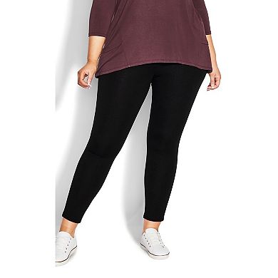 Avenue Women's Plus Size Petite Pull On Ponte Pant