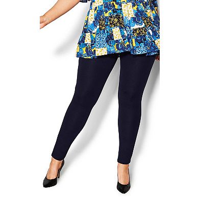 Avenue Women's Plus Size Pull On Ponte Pant
