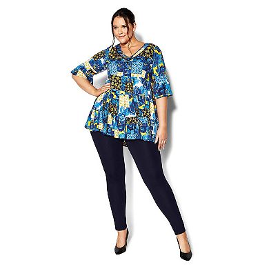 Avenue Women's Plus Size Pull On Ponte Pant