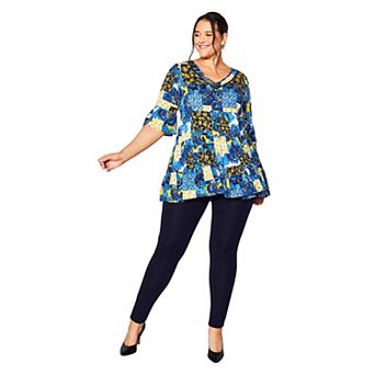 Avenue Women's Plus Size Pull On Ponte Pant