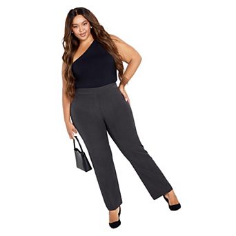 Avenue Women's Plus Size Tall Cool Hand Trouser
