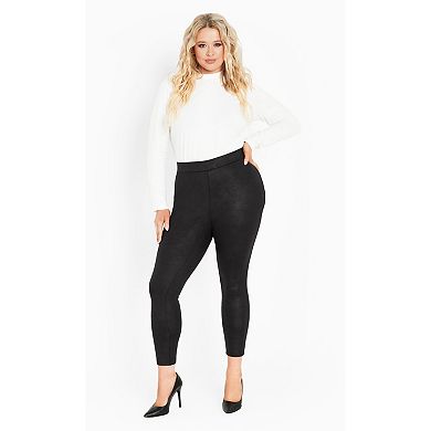 Avenue Women's Plus Size Nina Faux Leather Pant